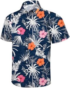 Camisa Hawaiana Casual para Hombre, Estilo Tropical 2025, Manga Corta con Botones, para Playa, Luau, <span class=keywords><strong>Aloha</strong></span>, Vacaciones, Crucero, con Estampado Floral - Product Image 6