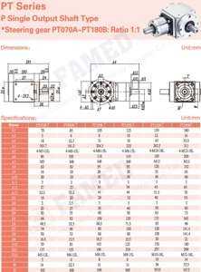 Caja de Engranajes Cónicos Planetarios de Accionamiento a Ángulo Recto de 90 Grados, Precisión de 3-15 arcmin, Relación 10:1-3-100, Certificación CE - Product Image 5