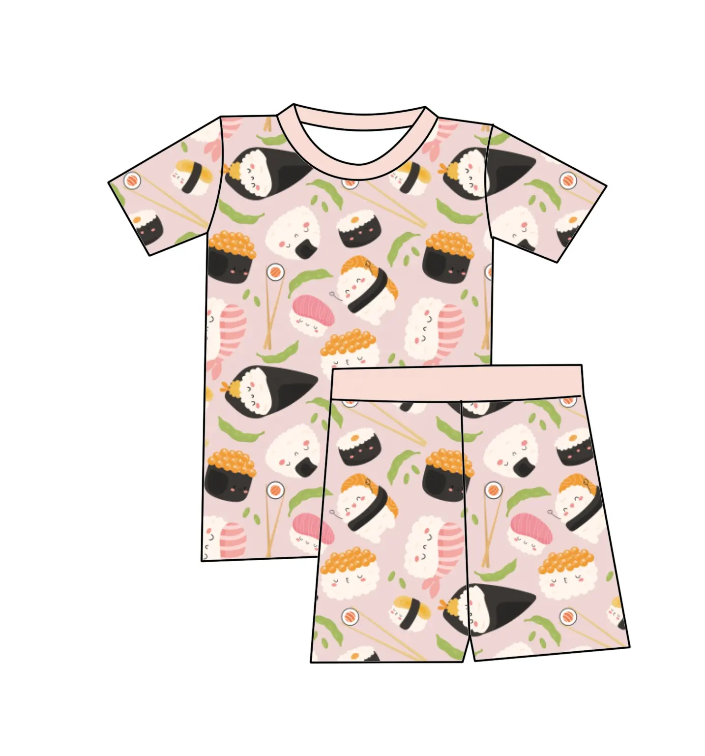 Liangzhe camiseta卸売新生児パジャマセットソフト半袖竹綿男の子女の子衣装2ピースベビー服