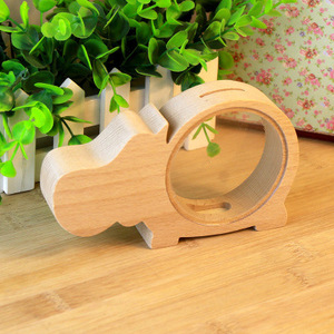 Hucha de madera con forma de animal, tarro de ahorro Montessori, hucha de animales, tarro de dinero en efectivo, caja expositora de monedas - Product Image 4