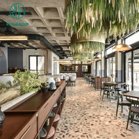 Ensemble de table et de chaises de restaurant en bois de chêne africain carré, pour boulangerie à pizza, café, restaurant, usage commercial, Ron Group Custom