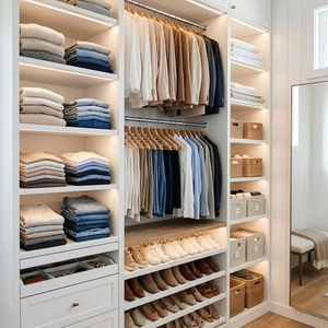 High Capacity <strong>Wardrobe</strong> <strong>Storage</strong> <strong>Solution</strong> With Luxury Walk in <strong>Wardrobe</strong> Design for Contemporary Bedroom <strong>Wardrobe</strong> - Product Image 1