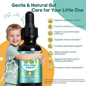 Gouttes de nettoyage intestinal pour enfants personnalisées de haute qualité OEM, Chlorella probiotique liquide, santé intestinale, désintoxication - Product Image 4