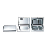 Boîte à fards à paupières rectangulaire avec fermeture magnétique, compartiments simples/doubles, emballage en plastique pour boîtes vides