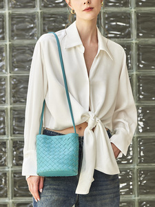 Fabricante de bolsos personalizados, bolso bandolera de cuero genuino para mujer, tendencias de bolsos 2026, bolso cuadrado pequeño - Product Image 3