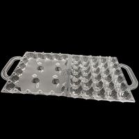 Plateaux à oeufs en plastique transparent bon marché boîte à oeufs livraison gratuite plateau à oeufs en plastique avec poignée