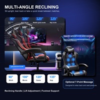 Silla de Oficina de Cuero para Juegos, Grande y Alta, Capacidad de 150 kg, con Soporte Lumbar, Venta al por Mayor, Certificación BIFMA, OEM, ODM