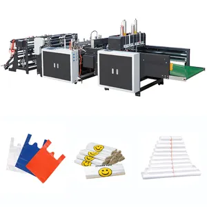 Automático completo pe biodegradável tshirt dobrável ensacamento embalagem máquina - Product Image 1