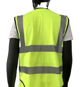 Reflective Safety Vests En ISO 20471 Approved Safety High-Visibility for Roadwany Safety Reflective Vest, Green or Orange. M-4XL