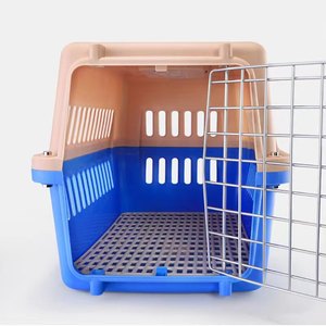 Jaula de transporte para mascotas de viaje y al aire libre para gatos y perros, jaula de plástico para mascotas, caja de transporte aéreo - Product Image 3