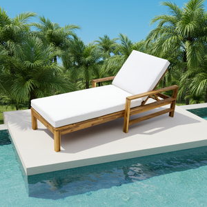 Chaises longues <span class=keywords><strong>de</strong></span> piscine U_Style modernes et écologiques <span class=keywords><strong>en</strong></span> <span class=keywords><strong>bois</strong></span> <span class=keywords><strong>d</strong></span>'acacia avec dossier réglable, coussins, pour jardins extérieurs, terrasses, chaises longues <span class=keywords><strong>de</strong></span> <span class=keywords><strong>jardin</strong></span> - Product Image 5