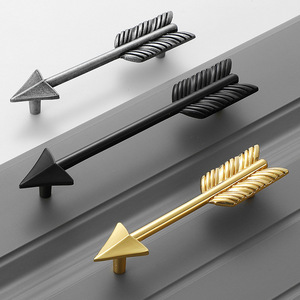 Arrow Shaped Zinc Alloy <b>Drawer</b> Handles Frosted Contemporary Design For Cabinet Furniture - Product Image 4