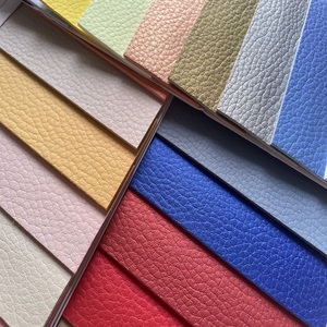 1.5mm <strong>Thickness</strong> <strong>PU</strong> Artificial <strong>Leather</strong> with Pearl Lychee Pattern for Outdoor Shoes and Bags Synthetic <strong>Leather</strong> - Product Image 2