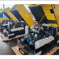 Compresseur d'air stationnaire Liutech Atlas à moteur diesel refroidi par air, lubrifié par vis, LUY085-14, 300 CFM, 14 bars, pour l'exploitation minière