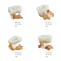 Moules en silicone Candyer pour résine, formes de fleurs, d'animaux, d'abeilles, de figurines, adaptés au fondant, aux bougies parfumées et aux décorations en plâtre