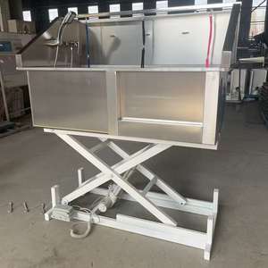 पेशेवर कुत्ते ग्रोमिंग टब स्टेनलेस स्टील पालतू बना स्नान कुत्ते धोने मशीन - Product Image 6