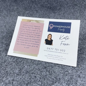 Carte postale de luxe personnalisée recto-verso en couleur pour l'<span class=keywords><strong>immobilier</strong></span>, vente et location de maisons (vente en gros) - Product Image 5