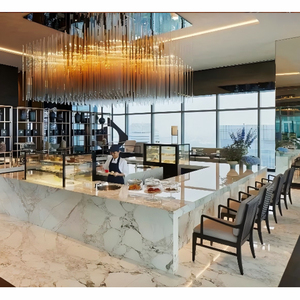 Juego de Muebles de Madera Modernos Personalizados <span class=keywords><strong>para</strong></span> Restaurantes Comerciales, Muebles <span class=keywords><strong>para</strong></span> Cafeterías de Hotel, Mesa <span class=keywords><strong>y</strong></span> <span class=keywords><strong>Sillas</strong></span> de Comedor <span class=keywords><strong>para</strong></span> Proyectos de Restaurantes - Product Image 3