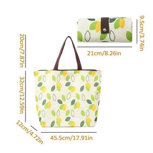 Bolsa de tela Oxford impermeable portátil mediana plegable reutilizable para almacenamiento de <span class=keywords><strong>supermercado</strong></span> viaje playa para regalos publicitarios - Product Image 4