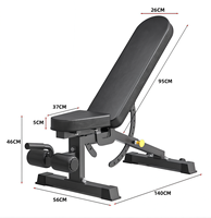 Banc de musculation réglable, équipement de gym, machine de musculation, bancs d'entraînement de force pour un entraînement complet du corps