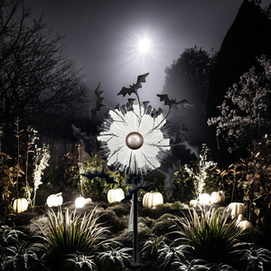 Décorations de jardin uniques 2025 : Décorations extérieures imperméables en fibre de <span class=keywords><strong>chauve</strong></span>-<span class=keywords><strong>souris</strong></span>, ornements de jardin, et tourne-vent LED en forme de <span class=keywords><strong>chauve</strong></span>-<span class=keywords><strong>souris</strong></span> pour Halloween avec piquet - Product Image 5