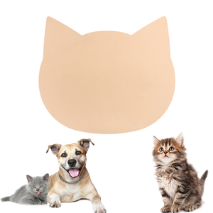 Ventes d'usine taille personnalisée tapis pour animaux de compagnie en silicone antidérapant écologique motif respectueux des chiens et tapis de chat durable - Product Image 2