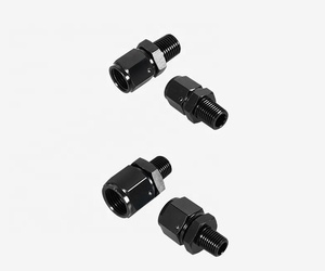 AN4 AN6 AN8 1/4 NPT 1/2 1/8 3/8 NPT Adaptor Putar Pas Aluminium - Product Image 3