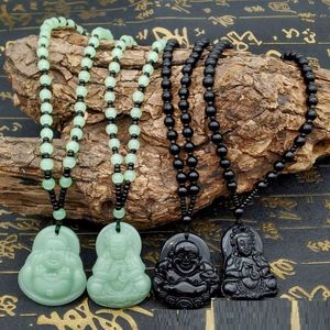 Collar de Jade con Colgante Clásico Chino de Buda Guanyin, Joyería de Moda, Amuleto de la Suerte Tallado, Regalos para Mujeres y Hombres - Product Image 4