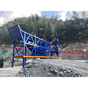 45m ปั๊มมอเตอร์ผสมคอนกรีตเคลื่อนที่ได้3ชม. HZS45โรงงานผสมคอนกรีตไฟฟ้า - Product Image 3