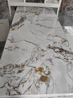 Vente Flash : Panneau Mural Décoratif Intérieur Étanche en PVC Effet Marbre, Style Moderne, 1220x2440x3mm, avec Service de Découpe