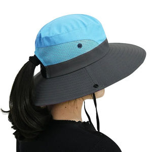 Chapeau de soleil pour femme, protection UV, pliable, en maille, à large bord, pour la plage, la pêche, l'été, la randonnée - Product Image 2