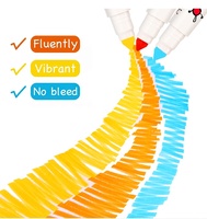 Stylo aquarelle à pointe conique lavable, jouets de dessin pour l'éducation précoce des enfants, ensemble de 36 couleurs, marqueur artistique, stylo de coloriage pour bébé soluble dans l'eau