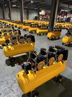 Compresseur d'air 200L 4hp 8bar sans huile à 4 pistons 200 litres Compresseur d'air sans huile silencieux