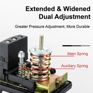<span class=keywords><strong>Pressostat</strong></span> de <span class=keywords><strong>pompe</strong></span> à eau 4KW 250V 1/4" 3/8" Monophasé/<span class=keywords><strong>Triphasé</strong></span> Contrôleur Automatique <span class=keywords><strong>pour</strong></span> Système de Surpression Sans Réservoir - Product Image 4