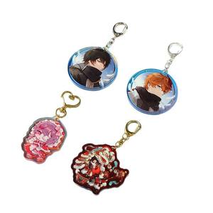 ファッションピンクのレターキーホルダー、ハートスパンコール、蝶のフリンジ、クリスタルグルーペンダント、女性用アクセサリー - Product Image 6