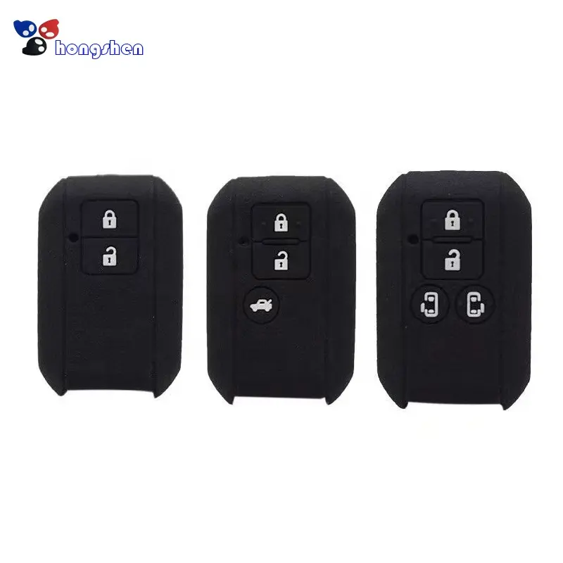 Silicone Car Key Case Smart Remote Key Fob Holder Fashion Color Car Accessories Key Protect Cover for Suzuki
