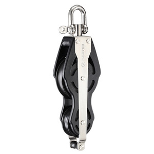 Poulie simple de maître pour bateau, roue de 76 mm, diamètre de câble de 14 mm, avec collier à vis et goupille, pour usage nautique - Product Image 1