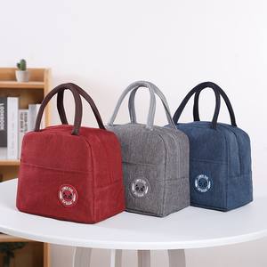 Sac à déjeuner isotherme portable en tissu Oxford, design moderne, rangement pour <span class=keywords><strong>le</strong></span> travail, l'école, les pique-niques et <span class=keywords><strong>le</strong></span> camping, fermeture éclair multifonctionnelle - Product Image 2