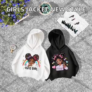 Veste en polyester/coton à manches longues de haute qualité pour filles, motif de dessin animé décontracté, pour enfants de 12 à 18 mois et de 12 ans - Product Image 2