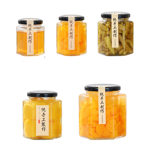 Lục Giác Không Chì Bee Mật Ong Chai Thủy Tinh Với Nắp Kín Bán Buôn 180Ml 280Ml 380Ml - Product Image 2