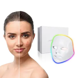 2023 Máquina de Cuidados Com A Pele Facial Sem Fio Rosto 7 Cores Levou Luz Fóton Luz Vermelha Terapia Levou Máscara Facial