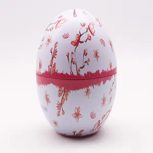 Металлическая коробка для яиц в форме Пасхи, индивидуальная форма, детские подарки, упаковка, кольцо для жарки, идеальный подарок, жестяная коробка с запахом