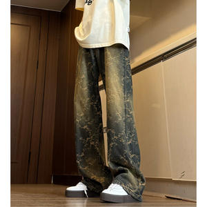 Jeans para Hombre Estilo Americano 2026 con Estampado Jacquard, Pantalones Rectos Holgados de Moda Urbana - Product Image 6