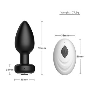 Vibratore Anale con Telecomando Wireless Flessibile in Silicone, Giocattolo Sessuale per Adulti <span class=keywords><strong>Unisex</strong></span> - Product Image 4