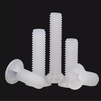 Plastique Nylon blanc noir PEEK PA66 PA6 vis à tête fraisée à empreinte cruciforme plate et CSK à six pans creux DIN7991 DIN965