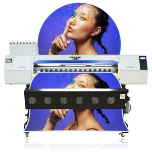 Impressora digital de adesivos em vinil para jato de tinta Audiley, solvente ecológico de 8 cores, 1.3m