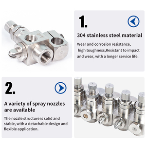 공압 분무 노즐 미니어처 에어 스프레이 노즐 산업용 분무 냉각 실험실용 조절식 미스트 노즐 - Product Image 4