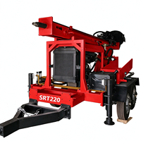 Machine de forage de puits montée sur remorque, assemblage modulaire, tarière rotative à percussion 200m