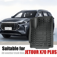 Tapis de sol de voiture 3D TPE sur mesure pour Chery JETOUR X70 plus 2024-2025 Antidérapant et facile à nettoyer