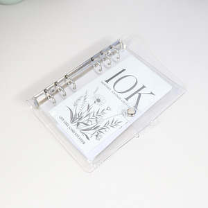 Raccoglitore per <span class=keywords><strong>la</strong></span> Sfida di Risparmio di 12 Mesi 2.5K/5K/10K, in PVC Trasparente, a Fogli Mobili, per <span class=keywords><strong>la</strong></span> Gestione del Contante, con Design Floreale e 12 Buste in PP - Product Image 6